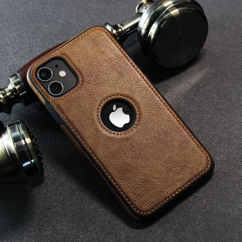 Slim Leather Case for iPhone