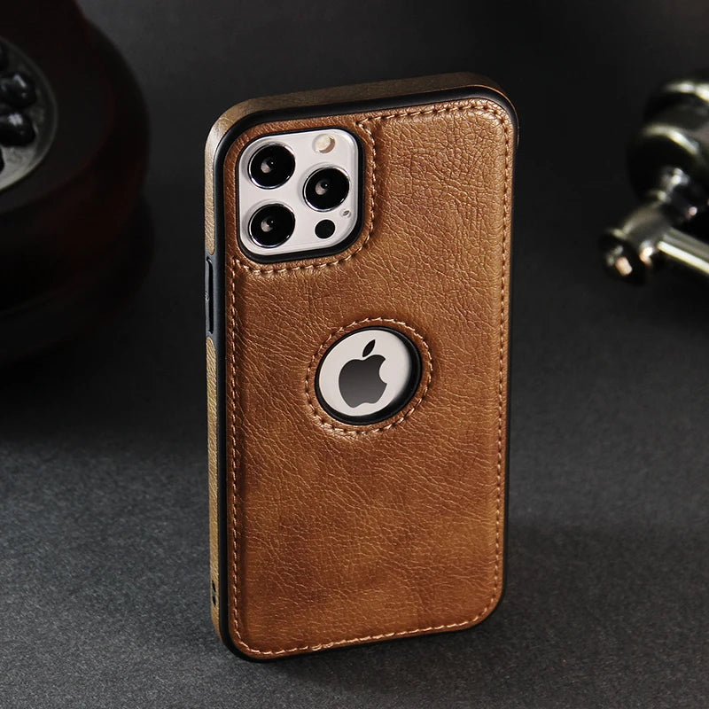 Slim Leather Case for iPhone