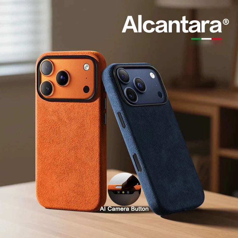 iPhone Case with Genuine Italian Alcantara
