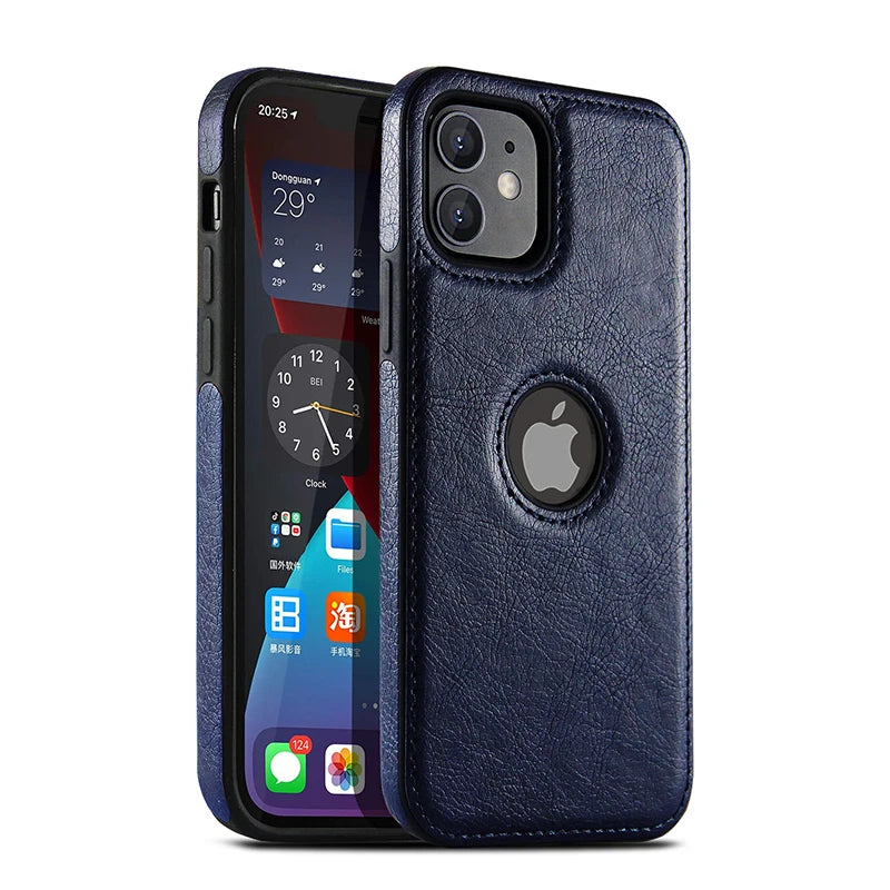 Slim Leather Case for iPhone