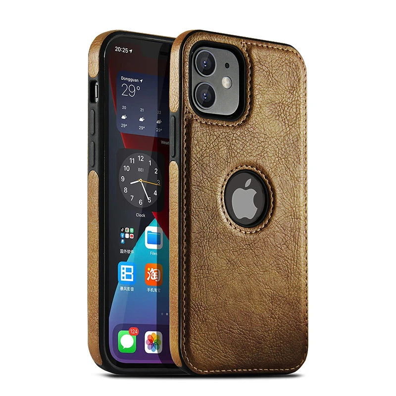Slim Leather Case for iPhone