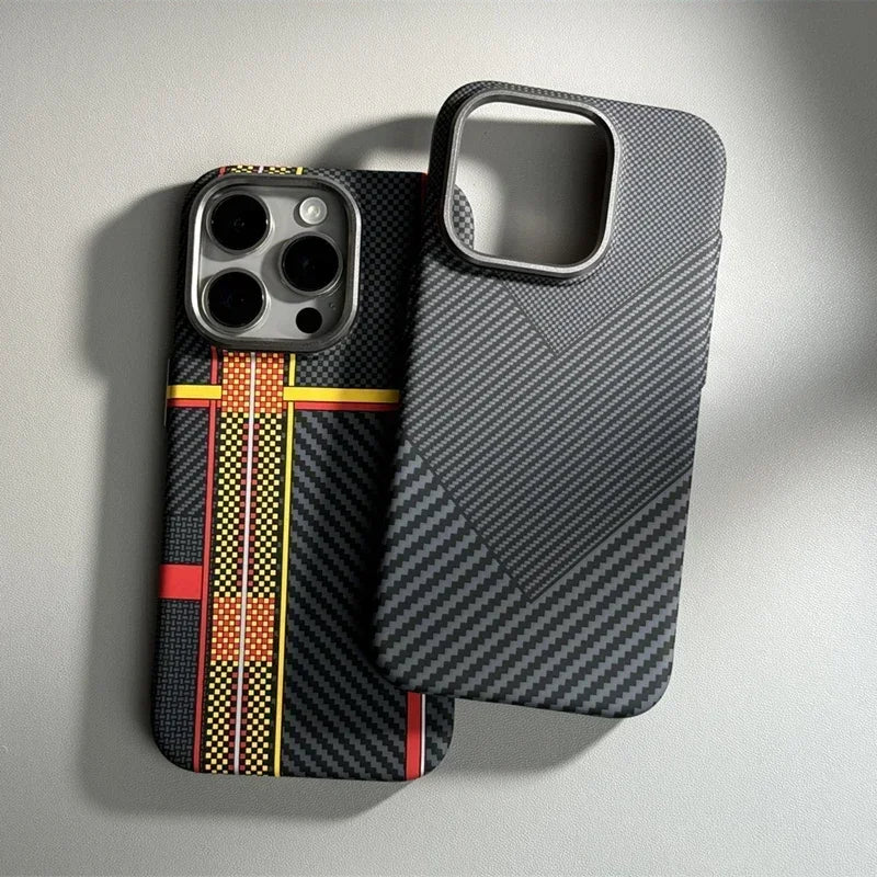 Carbon Fiber Protective Case for iPhone (EDITAR AS VARIANTES)