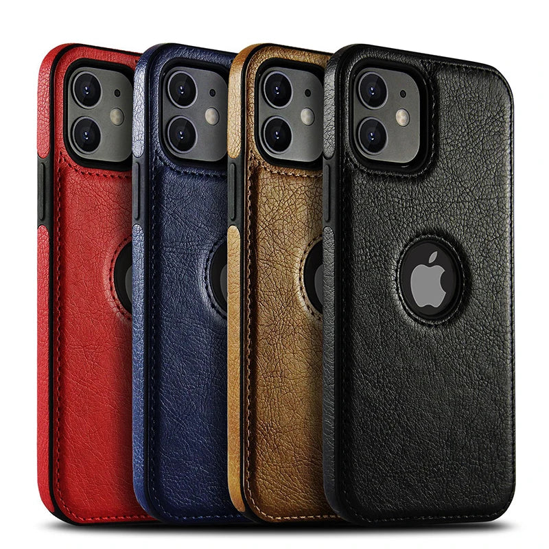 Slim Leather Case for iPhone