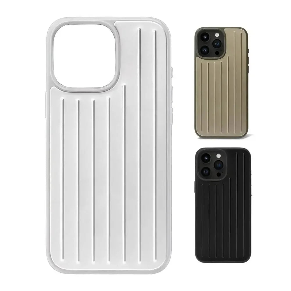iPhone Case with Premium Ridge Texture Inspired by Rimowa