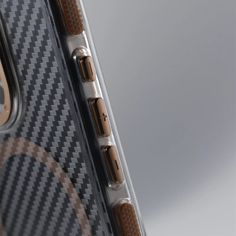 Matte Carbon Fiber Magnetic Case for iPhone