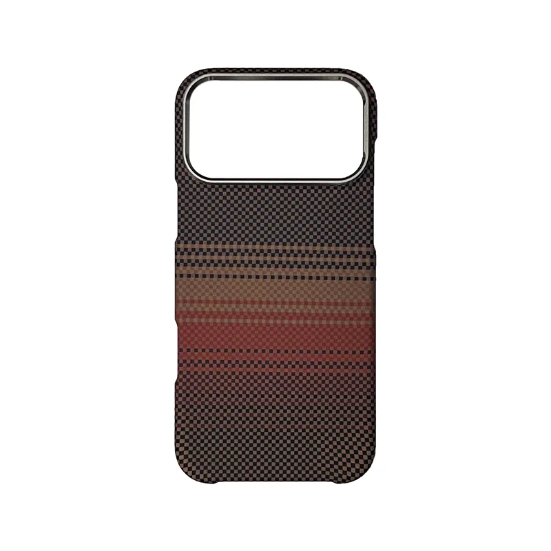 Carbon Fiber Premium Case Crimson Stripe for iPhone