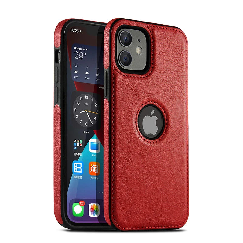 Slim Leather Case for iPhone