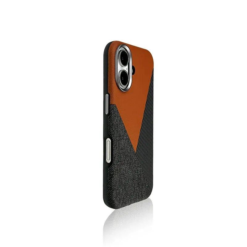 Leather and Carbon Fiber Case for iPhone