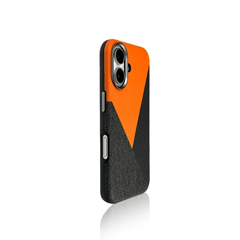 Leather and Carbon Fiber Case for iPhone
